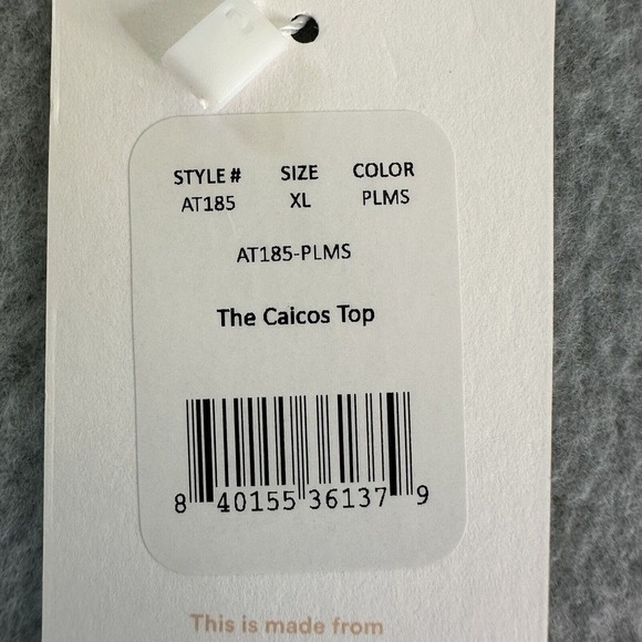 Andie Swimwear The Caicos Top Women Sz XL Triangle Bikini Limited Edition Print - Picture 11 of 13